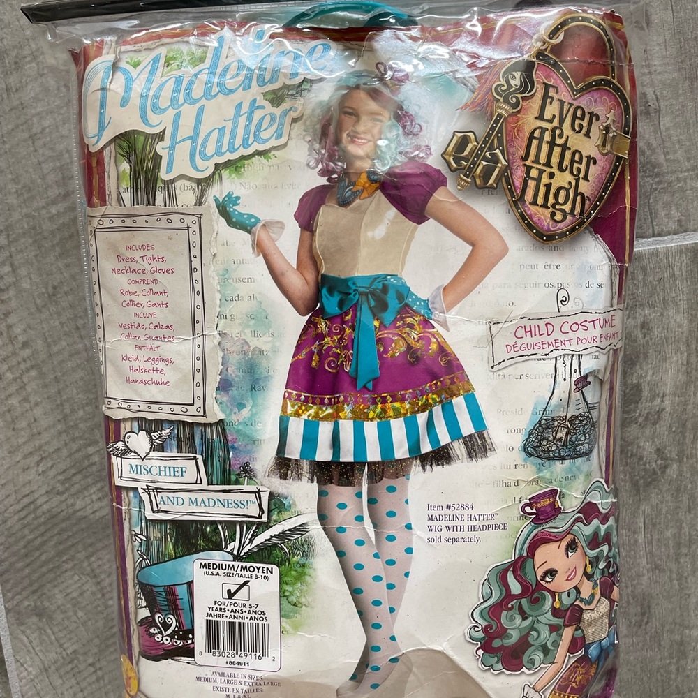 Ever After High - Madeline Hatter - Kids Costume - Medium